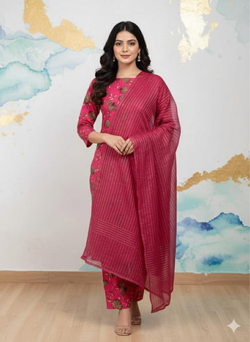 MULTICOLOR PRINTED KHADDAR UNSTITCHED 3PC