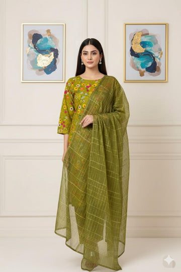 MULTICOLOR PRINTED KHADDAR UNSTITCHED 3PC