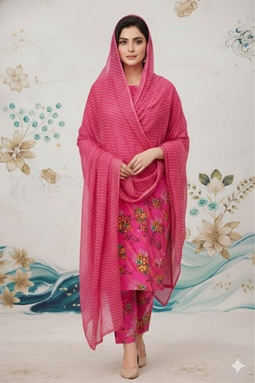 MULTICOLOR PRINTED KHADDAR UNSTITCHED 3PC